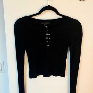 Forever 21 Black crop top